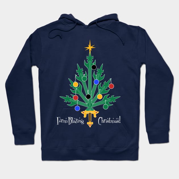 Form Blazing Christmas Hoodie by Let's Voltron Podcast